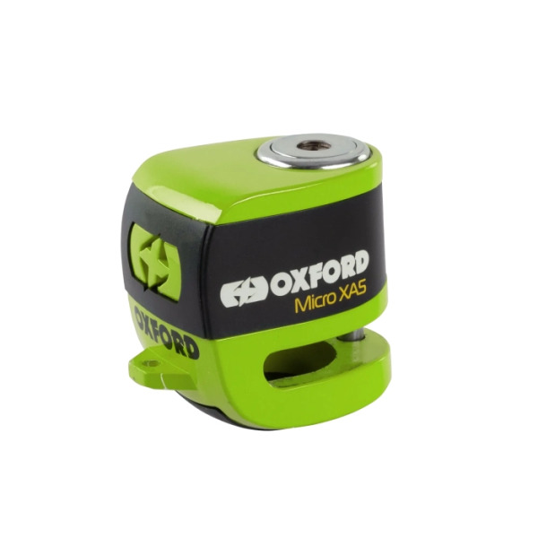 Oxford Oxford micro xa5 alarm disc lock green